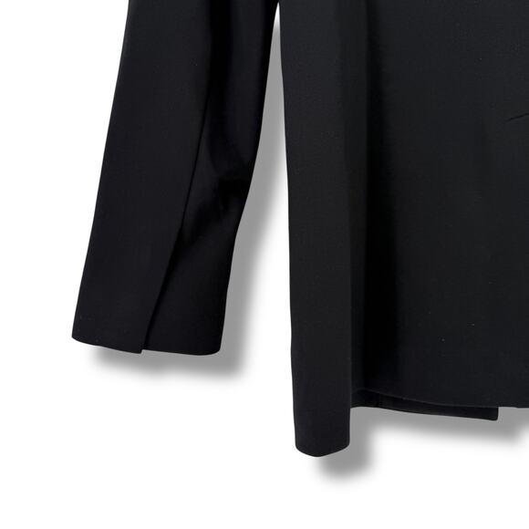 Spanx Perfect Collarless Blazer Sz S Small Ponte Jacket Black Solid Suiting - Picture 4 of 8